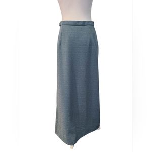 Vintage 70s Blue Maxi Skirt